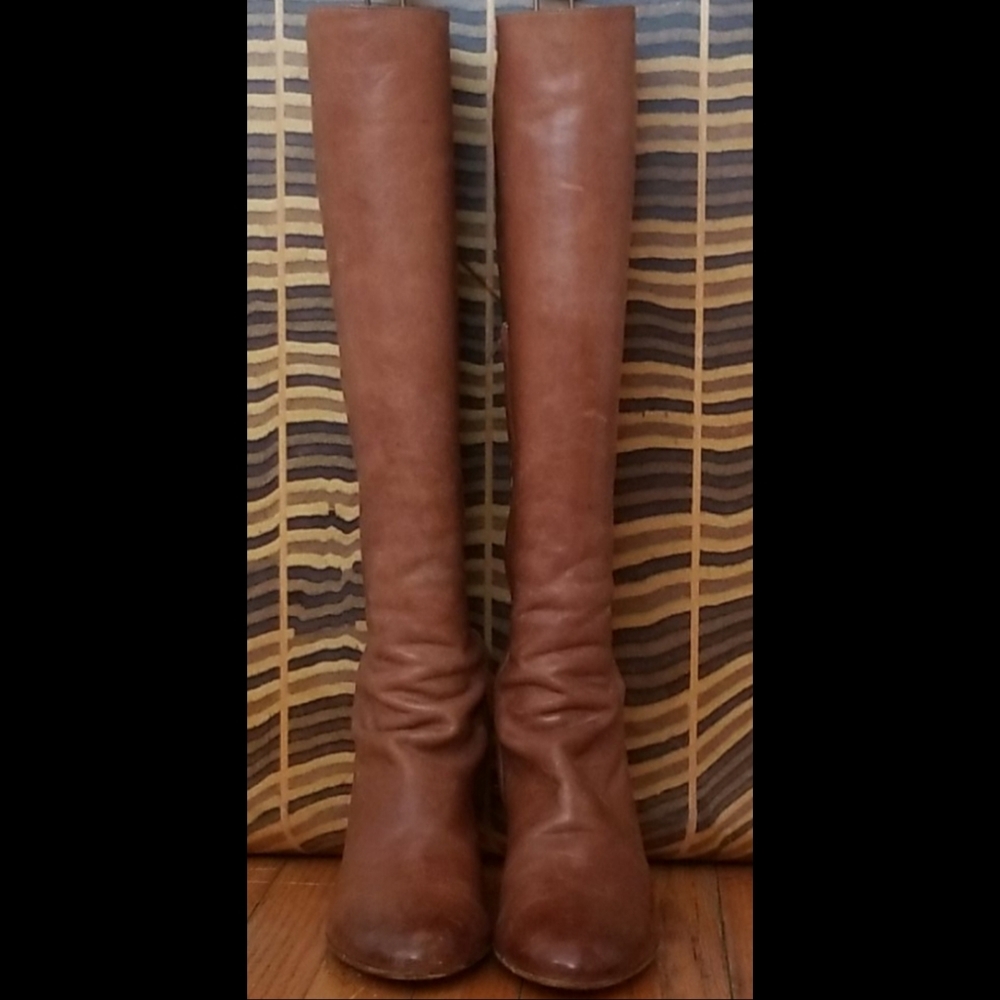 Maison Martin Margiela Leather Knee-High Boots